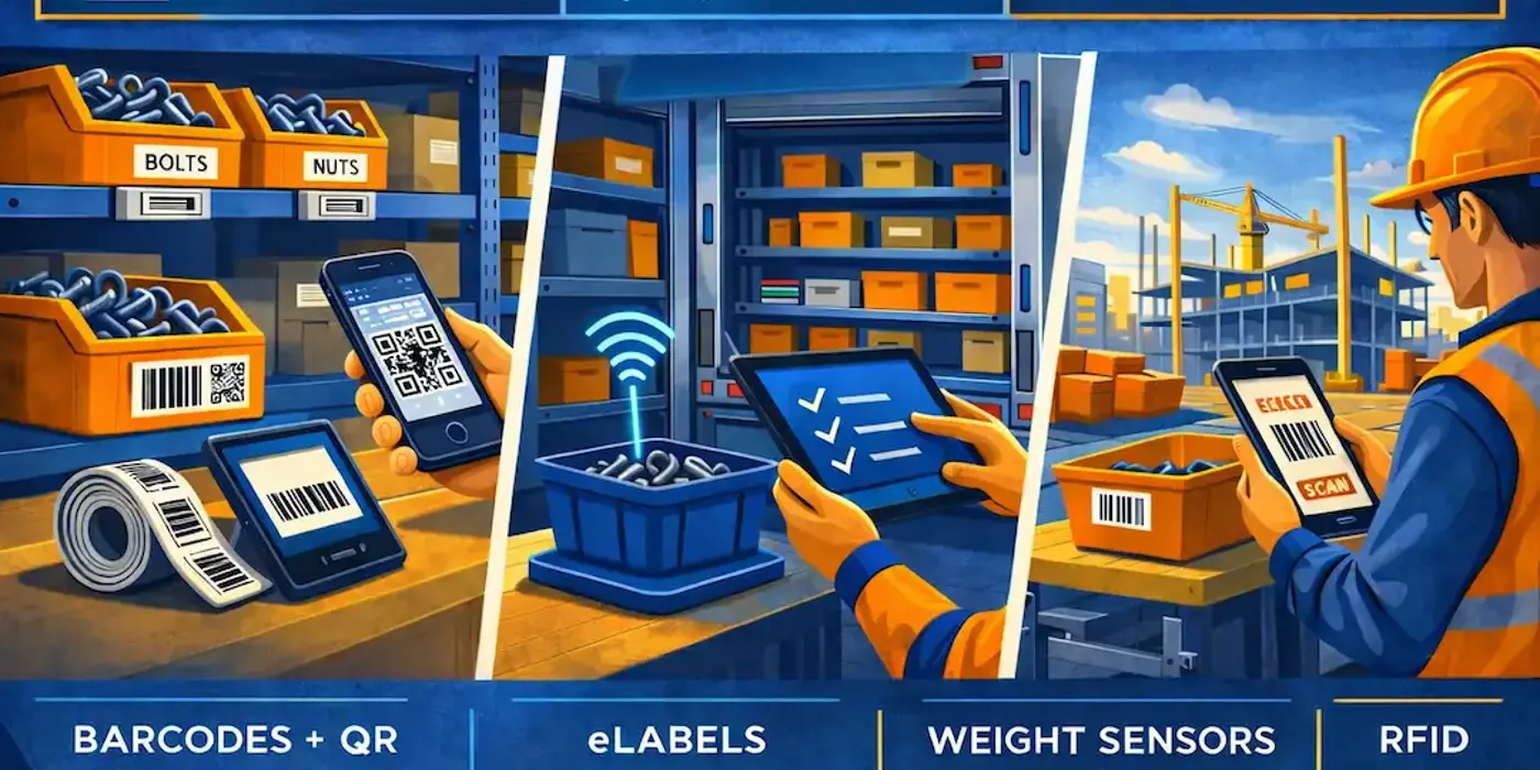 Which Inventory Tracking Technology Fits Your Stockroom, Trucks, and Jobsites?