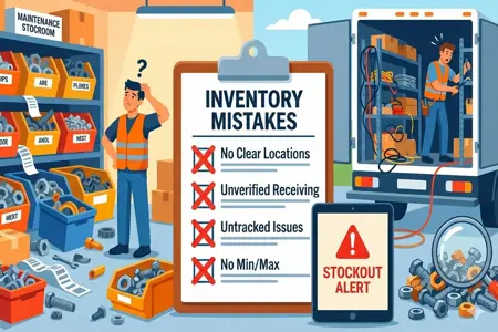 Inventory Mistakes That Break Stockrooms and Field Inventory